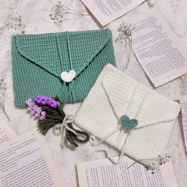 Custom Crochet Love Letter Book Sleeve | Made to Order