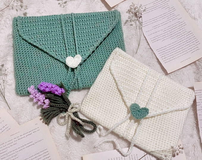 Custom Crochet Love Letter Book Sleeve Made to Order Etsy