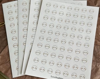 Emoji Mood Tracker Stickers: Journal & Planner Emoticons