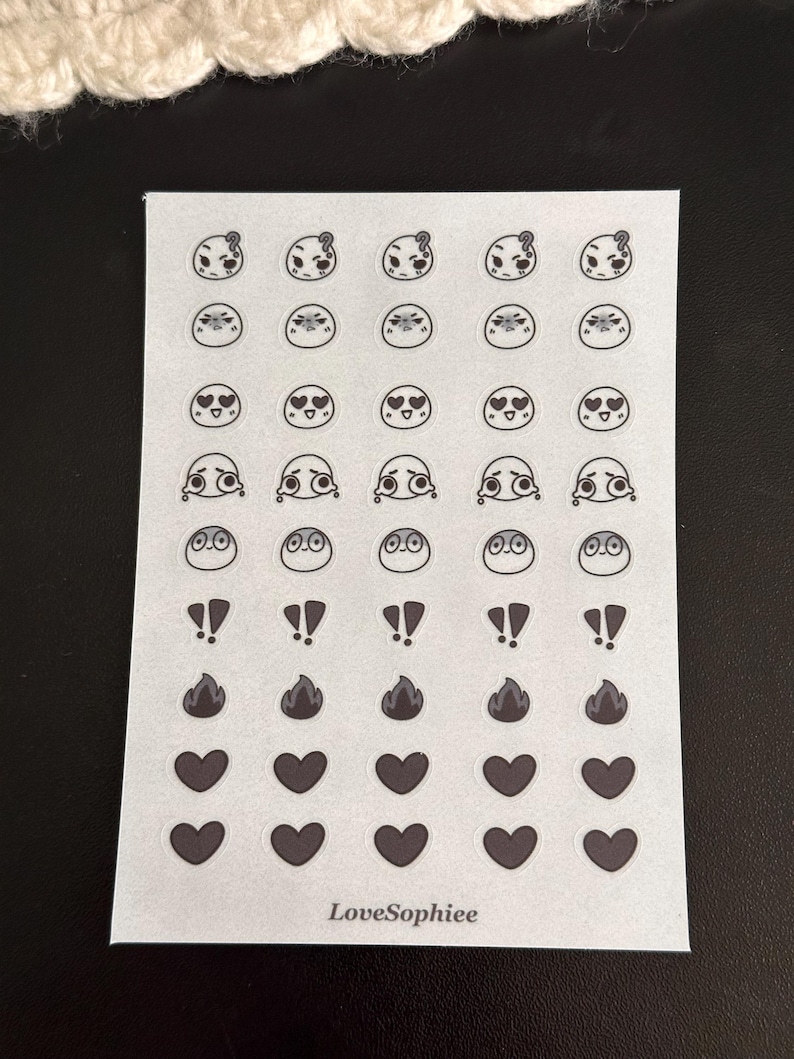 Emoji Reaction Stickers || For Book Annotating, Bullet Journaling and Planners image 4