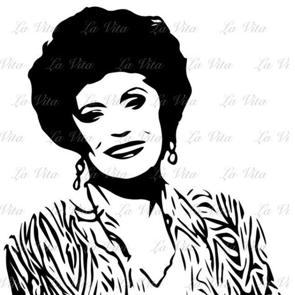 Blanche Devereaux Golden Girls SVG PNG