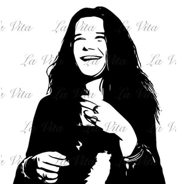 Janis Joplin SVG and JPG