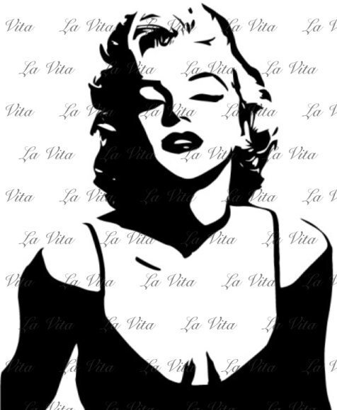 Marilyn Monroe SVG PNG - Etsy