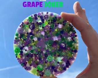 Picky Pad Picking Fidget Toy with Tray for stress relief, anxiety, skin picking, ADHD and more- Grape Joker