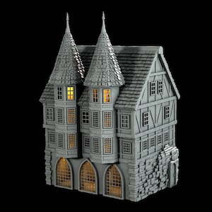 Tabletop RPG Terrain - Townhouses Bundle - Dungeons and Dragons - Commercial Use Digital STL