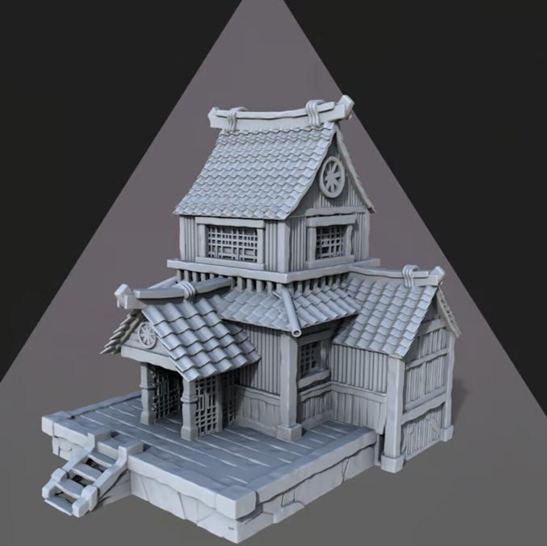 Tabletop RPG Terrain - Japanese Style Architecture - Dungeons and ...