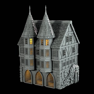 Terrain de jeu de rôle sur table - Maison de ville - Manoir - Donjons et dragons - Éclaireur - STL numérique