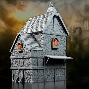 Tabletop RPG Terrain - Medieval Houses Bundle - Dungeons and Dragons - Digital STL