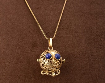 LLAMADOR DE ÁNGELES - bola - armonía - timbre - colgante de plata, colgante de oro