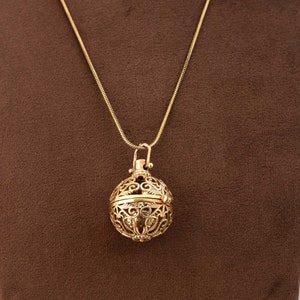 ANGEL CALLER - bola - harmony - chime - silver pendant, Gold pendant