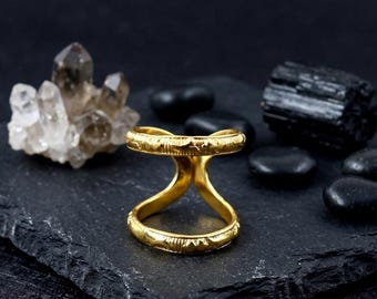 Arthritis-Fingerschienenring, goldener Schwanenhalsring, EDS-Fingerorthese, Hypermobilitätsstützring, DIP-PIP-Gelenkring