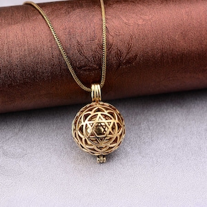 Harmony Ball Bola Pendant Brass Balinese Chiming 18mm Angel Caller Necklace
