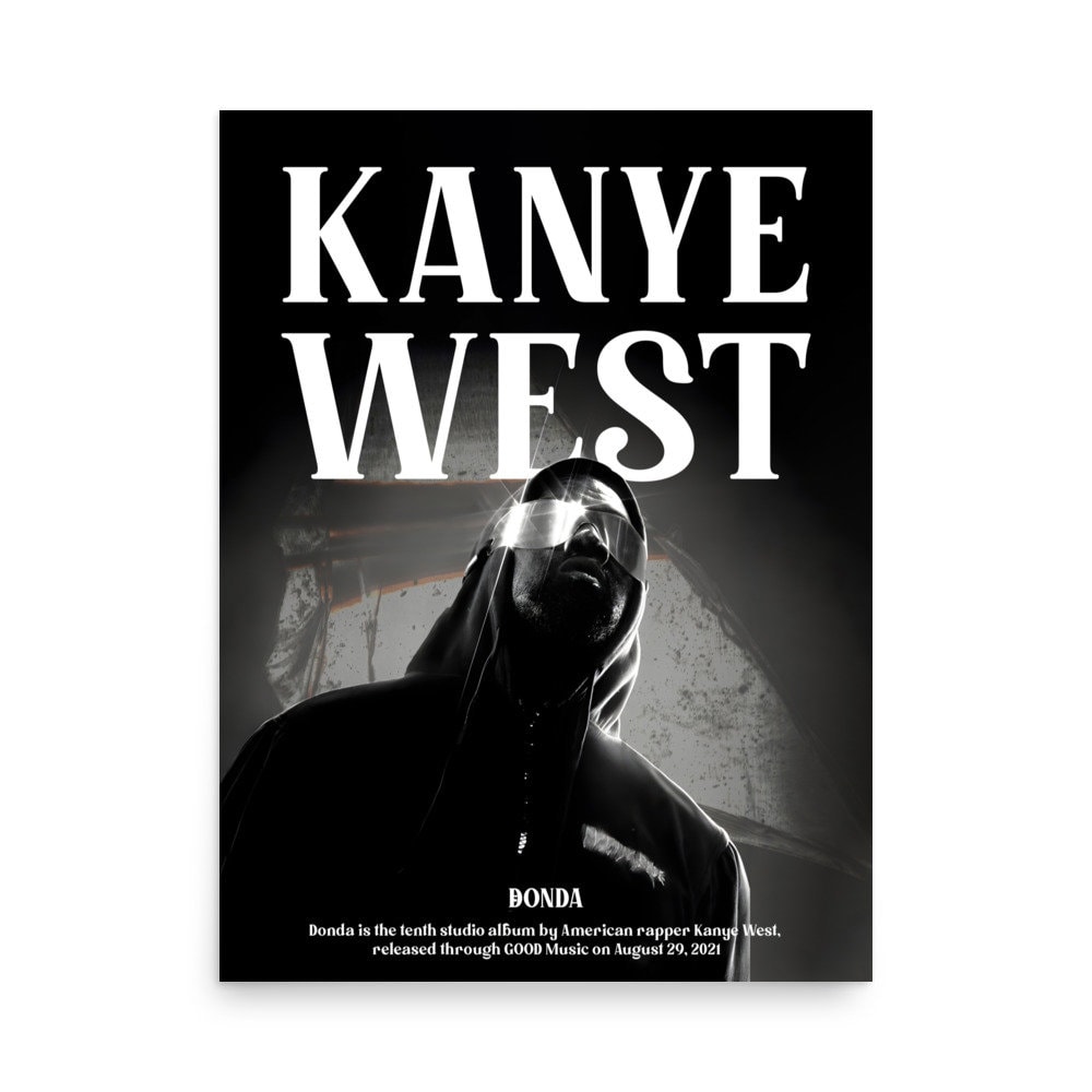 Kanye West Poster Etsy