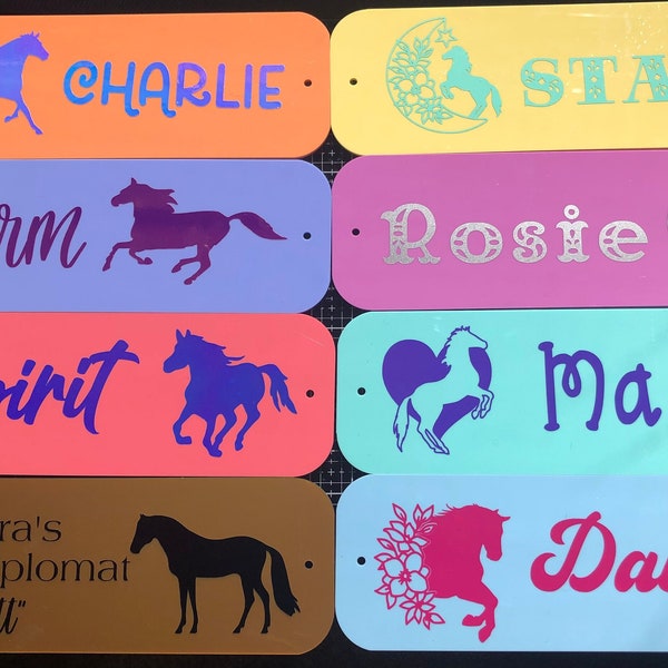 Customised Stable Plaque | Stable Sign | Name Plate | Child’s Room Sign CURVED CORNERS