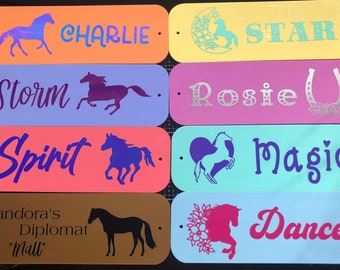 Customised Stable Plaque | Stable Sign | Name Plate | Child’s Room Sign CURVED CORNERS