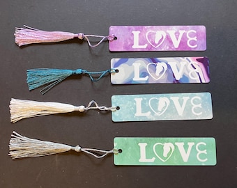 Love Horses Metal Bookmark | Tasseled Bookmark