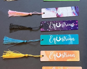 Equestrian Metal Bookmark | Tasseled Bookmark