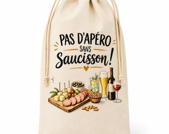 Sac à saucisson personnalisé pour camping-car, vanlife et apéro