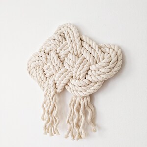 Medium Rope Cloud for Children&#39;s Room Large Macrame Art Fiber Art Sculpture Cute Nursery Decor Unique Textured Wall Art Christmas Gift