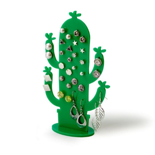 Cactus Earring Holder Studs Plant Lover Gift Stocking Filler Unique