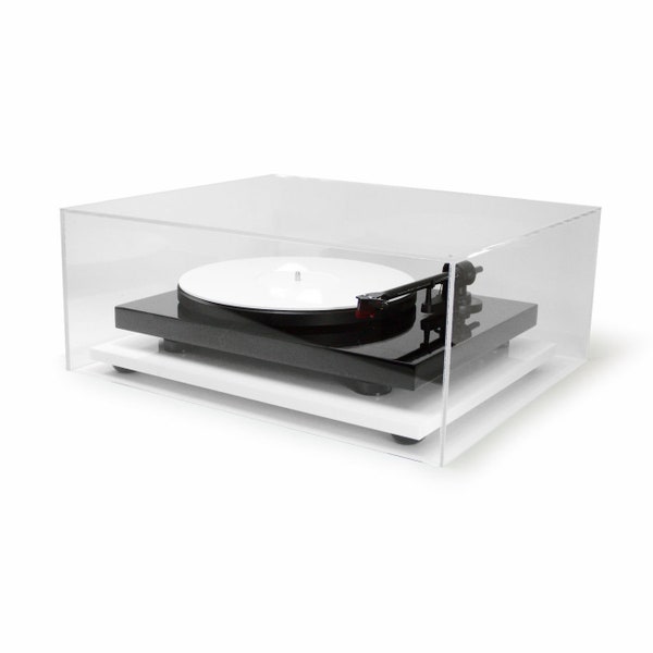 Premium Custom Size Turntable Dust Cover Clear Acrylic Perspex…