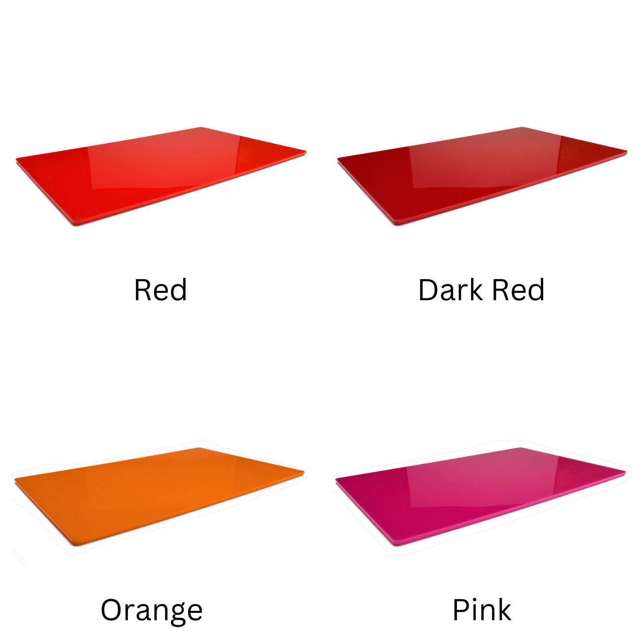 Acrylic Placemat 30x22cm Rectangle Hardwearing & Long Lasting Plastic