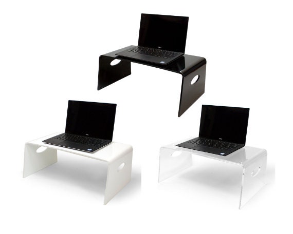Acrylic lap outlet desk for bed