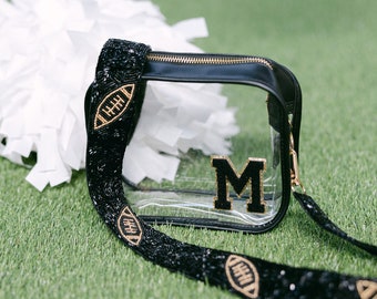 Stadium Clear Crossbody Bag | Custom Game Day Bag | Clear Stadium Bag | College Kids Gifts | Tailgate Gifts | Custom Sports Gifts