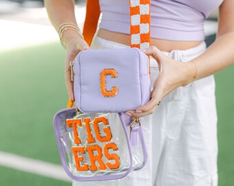 Stadium Clear Crossbody Bag | Custom Game Day Bag | Clear Stadium Bag | College Kids Gifts | Tailgate Gifts | Custom Sports Gifts