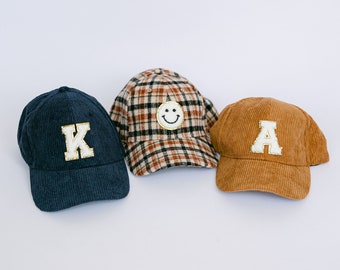 Personalized Corduroy Baseball Hat | Vintage Adjustable Hat | Chenille Patch Baseball Cap | Custom Corduroy Hat | Custom Sports Gift