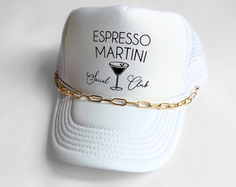 Custom Trucker Hat | Slogan Trucker Hat | Party Trucker Hat | Custom Saying Hat | Coffee Trucker Hat | Espresso Martini Trucker Hat