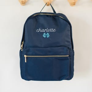 Sac à dos brodé personnalisé | Prénom brodé personnalisé | Sac à dos monogramme | Retour au sac d'école | Sac à dos pour enfants | Symboles appliqués