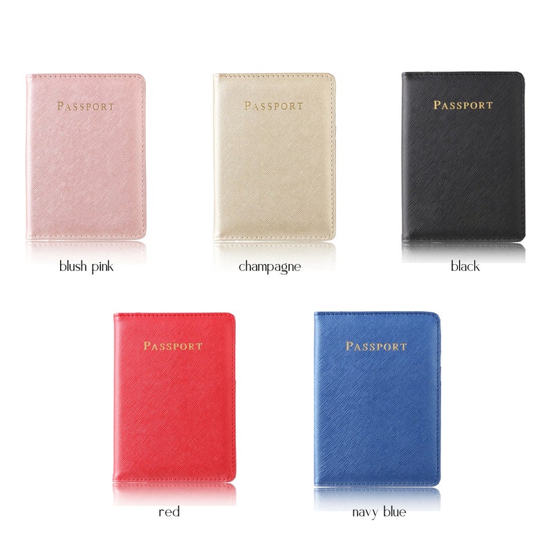 Personalized Passport Cover Chenille Letter Patch Passport Cover Passport Holder Bride Passport Cover Travel Wallet image 8