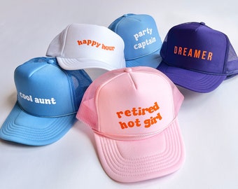 Custom Trucker Hat | Slogan Trucker Hat | Party Trucker Hat | Custom Saying Hat | Running Late Trucker Hat | Out of Office Trucker Hat