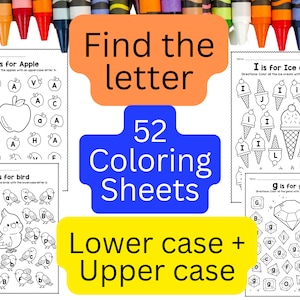 Hojas de trabajo de reconocimiento de letras para preescolar, plan de estudios para preescolar, primavera, carpeta de aprendizaje imprimible, plan de estudios para preescolar, actividad de rastreo para niños pequeños