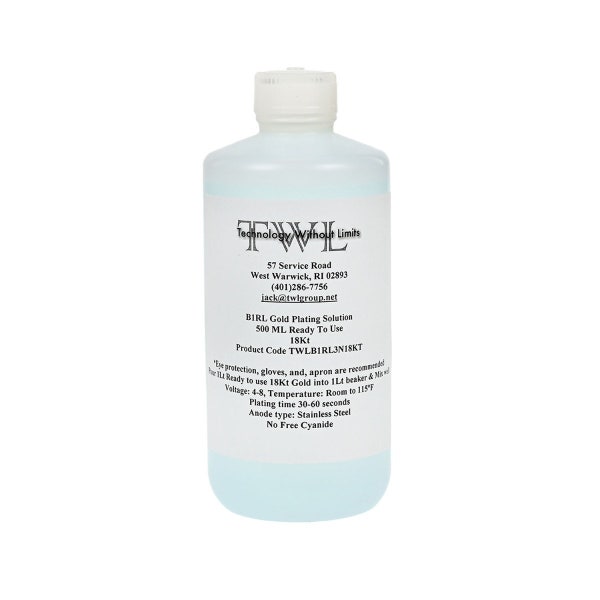 TWL B1-RL 3N 18 Karat Gold Plating Solution- 500 mL