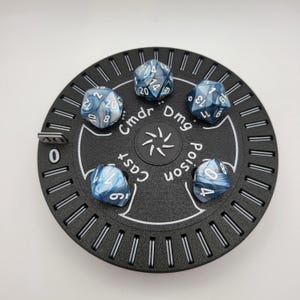 Lebenszähler, MTG Kommandant kompatibel, Drehzähler, personalisierte Farben, Trading Card Game, TKG, Lebenszähler 40-0