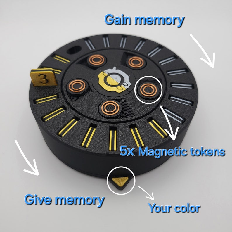 Memory Counter 10-0-10, Digimon Card Game Compatible, Includes Magnetic ...