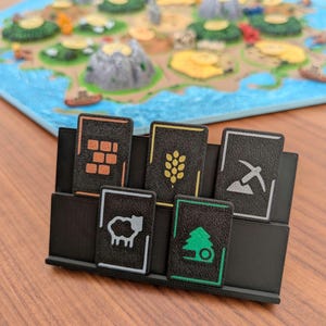 Catan Resource Tiles: Full Set of 95 Game Tokens
