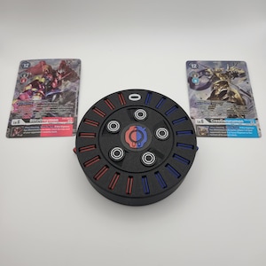 Compteur de mémoire 10-0-10, compatible avec le jeu de cartes Digimon, comprend des jetons magnétiques, un compteur de jeu, des couleurs personnalisées, un jeu de cartes à collectionner, un JCC