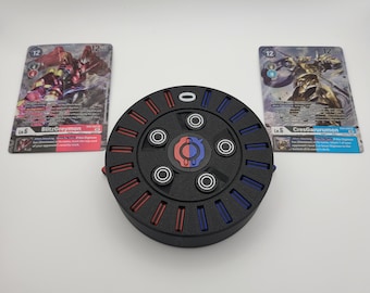 Compteur de mémoire 10-0-10, compatible avec le jeu de cartes Digimon, comprend des jetons magnétiques, un compteur de jeu, des couleurs personnalisées, un jeu de cartes à collectionner, un JCC