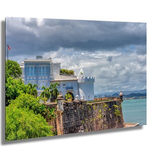 The Fort, Governor's Residence, Puerto Rico Wall Art,  Old San Juan Architectural Decor, Vintage Travel Photography Gift