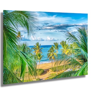 Rio Grande Beach Puerto Rico Print, Tropical Coastal Wall Art, Caribbean Ocean Photography, Summer Vacation Decor, Island Landscape Poster