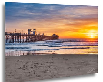 Oceanside Pier Sunset Photo: California Beach Wall Art