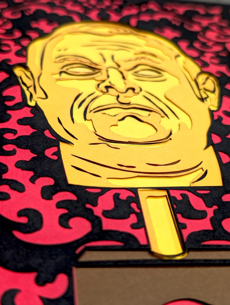 Taskmaster Trophy Layered Paper Art - Etsy