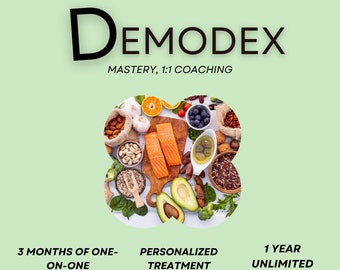 Demodex One-On-One 3 month Personalized Health Coaching Accountability to Beat Demodex, Rosacea, Inflammation, Dry Eye, Mite infestations