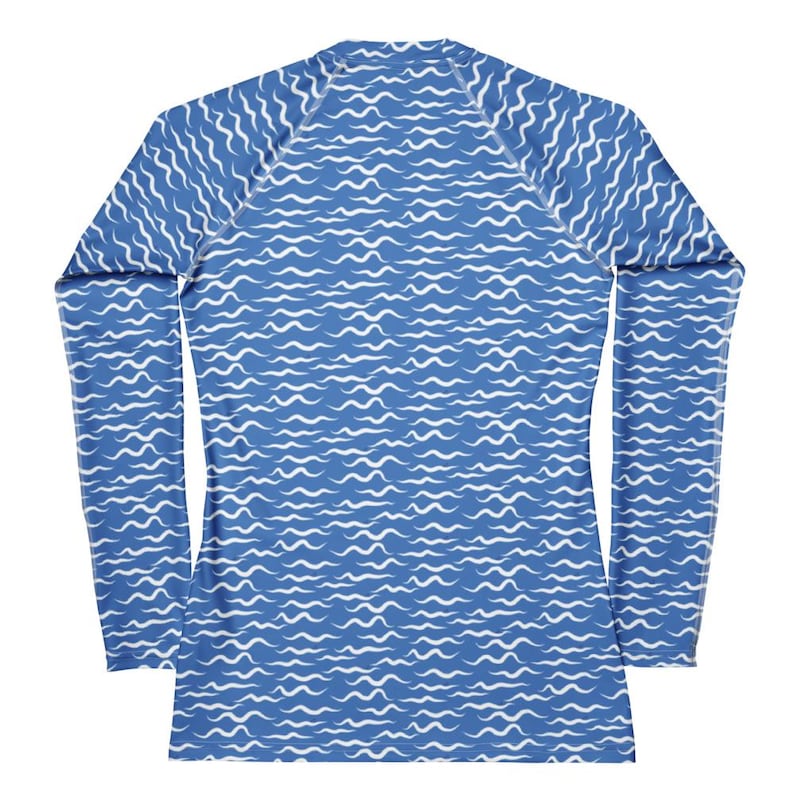 Shark Waves Women's Rash Guard - Etsy