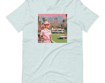 Palm Springs Golf Girl Unisex t-shirt