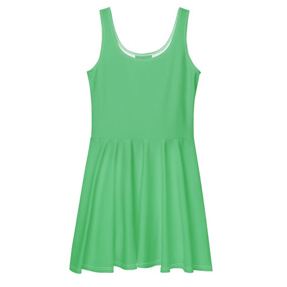 green emerald velvet dress Under The Stars Kelly Green Tie Back Dress – Shop the Mint main image 0