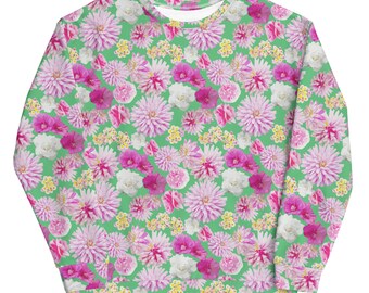 Garden Floral Spring Green Unisex Sweatshirt